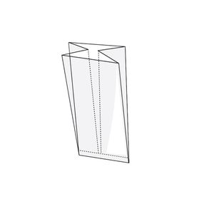 Plastic zak ldpe met zijvouw 10cm x 5cm x 25cm 20µm ongeperforeerd onbedrukt