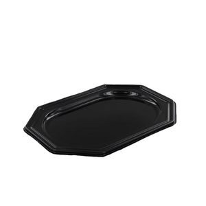 Cateringschaal 45cm x 30cm zwart ovaal