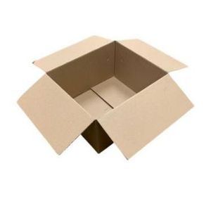 Amerikaanse vouwdoos 310mm x 270mm x 175mm enkel golf B bruin onbedrukt