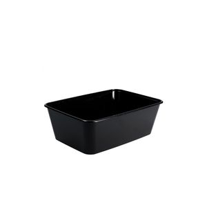 Menubak 18.3cm x 13.5cm x 4.5cm 750ml 1vaks zwart pp