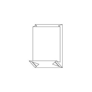 Polyprop blokbodem zak 8cm x 4cm x 31cm 40µm transparant onbedrukt 