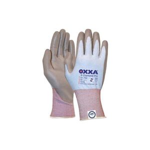Werkhandschoenen OXXA X-diamond-flex cut 3 nylon/lycra met pu coating 10/XL zwart/grijs
