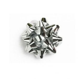 Starbows metallic 30mm zilver met plakker