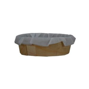 Houten ring+bakpapier 12 cm doorsnede hoogte 4 cm