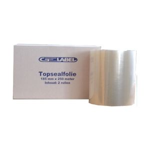 Topsealfolie 18.5cm x 250m pa/pe 52µm transparant