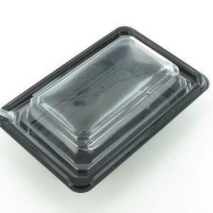 Deksel sushi tray 12.9cm x 8.3cm x 2.4cm transparant OPS