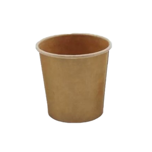 Cup rond 6cm x 5.9cm 100ml kraft bruin