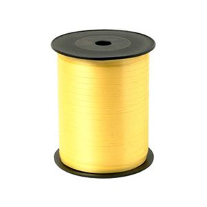 Krullint mat 10mm x 250m citroengeel onbedrukt
