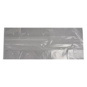 Plastic zak ldpe met zijvouw 20cm x 12cm x 50cm 40µm geponst onbedrukt