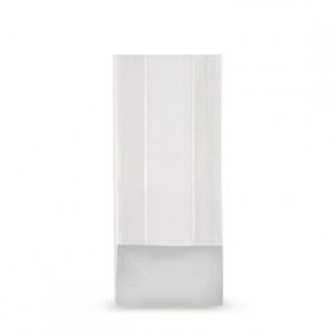 Polyprop blokbodem zak 8cm x 5cm x 17cm 50µm transparant onbedrukt