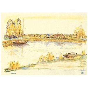 Placemat Tork 31cm x 42cm creme aquarel