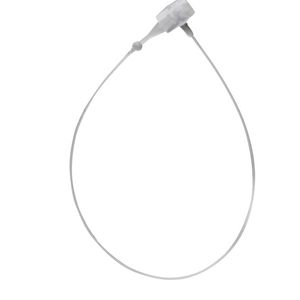 Veiligheids sluiting kunststof 13.5cm transparant/wit