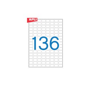 Apli etiket Ref. 1859 16mm x10mm wit