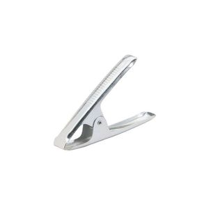 Marktkraamklem metaal 16cm x2.5cm zilver