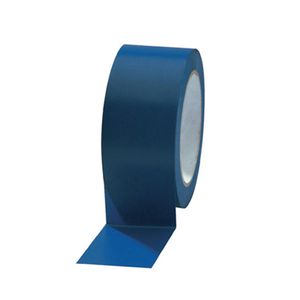 PVC solvent tape 50mm x 66m blauw onbedrukt 35µm