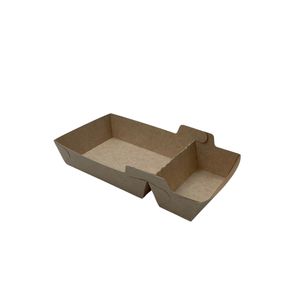 Karton snackbak A9+1 wit/bruin p2p 18.7x8.9x3.5 cm