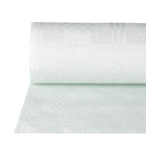 Tafellaken 120cm x 100m wit damast