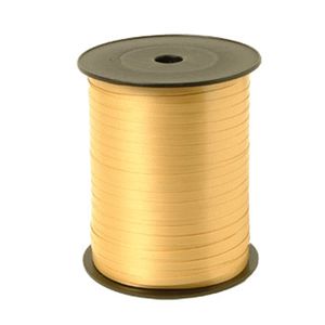 Krullint mat 5mm x 500m goud onbedrukt