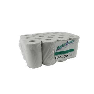 Poetsrol mini Satino basic 19.3cm x120m met binnenkern 1 laag wit