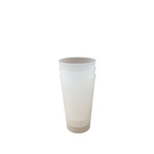 Beker re-useable pp recht 4.7cm 10.6cm 250ml mat transparant