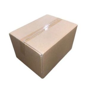 Amerikaanse vouwdoos 310mm x 270mm x 175mm enkel golf B bruin onbedrukt
