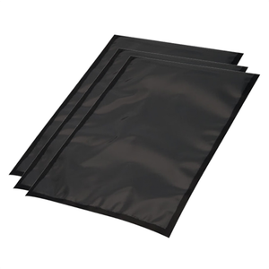 Vacuumzakken 25cm x 35cm 90µm zijlas transparant/zwart