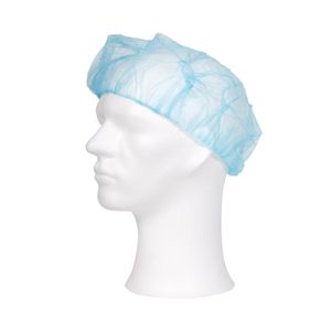 Pp non woven haarnetje baret L blauw