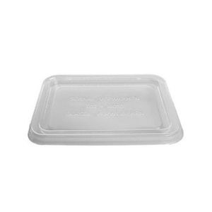 Deksel rechthoek 22.6cm x 17.7cm x 3cm a-pet transparant