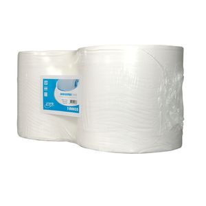 Poetsrol Euro select cellulose 24cm x350m 100035 2 lagen wit