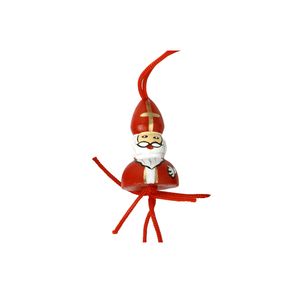 Gelukssinterklaas 20mm rood met koordje