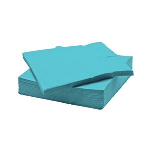 Servet tork 33cm x 33cm mint blauw 2 lagen