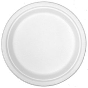 Borden bagasse/suikerriet rond 26cm beige