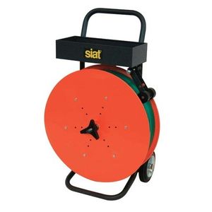 Dispenser omsnoeringsband voor PP en PET band oranje/zwart voor kern 200-280-406mm