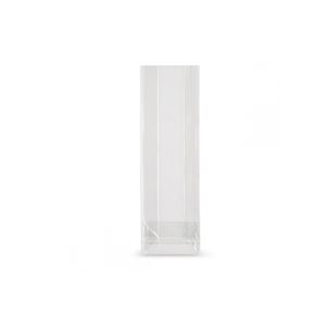 Polyprop blokbodem zak 8cm x 5cm x 25cm 40µm transparant onbedrukt