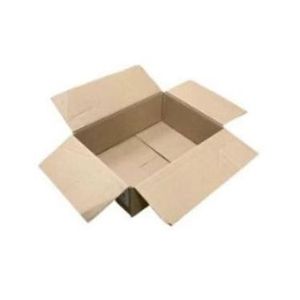 Amerikaanse vouwdoos 305mm x 220mm x 100mm enkel golf B bruin onbedrukt