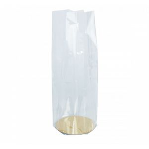 Ronde fleszak polyprop 16cm x 50cm transparant