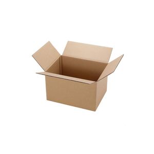 Amerikaanse vouwdoos 475mm x 449mm x 190mm enkel golf B bruin onbedrukt
