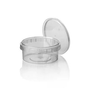 Cups met deksels rond 9.5cm x 4.9cm 210ml pp transparant