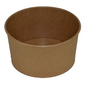 Bowl rond 14.5cm x 7.7cm 1000ml karton kraft bruin