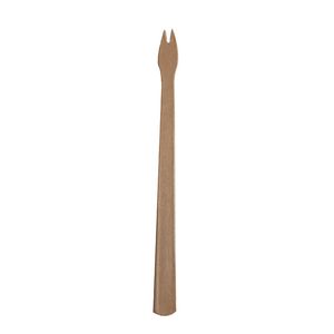 Friet vork papier 9cm bruin