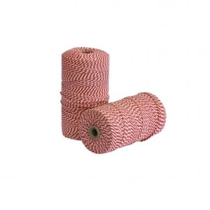 touw katoen rood wit 500 gram