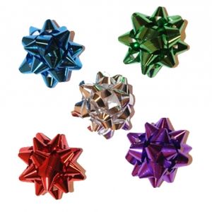 Starbows metallic 40mm assorti kleuren met plakker