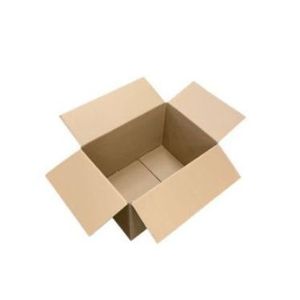 Amerikaanse vouwdoos 430mm x 305mm x 275mm enkel golf B bruin onbedrukt