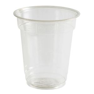 Cup beker 95mm x 11.7cm 300ml rpet transparant