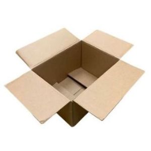 Amerikaanse vouwdoos 388mm x 288mm x 227mm dubbel golf BC bruin onbedrukt