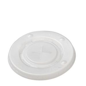 Milkshakedeksel vlak tbv sunny bekers plastic rond 9cm mat transparant