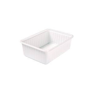Menubak 18cm x 13.5cm x 6.3cm 1000ml wit ps
