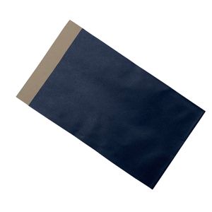 Cadeauzakjes natron kraft 12cm x 19cm blauw onbedrukt 70gr / m2