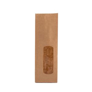Blokbodem / vensterzak kraft / OPP 7cm x 4cm x 20cm 80gr / m2 