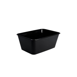 Menubak 18.3cm x 13.5cm x 6.0cm 1000ml 1vaks zwart pp